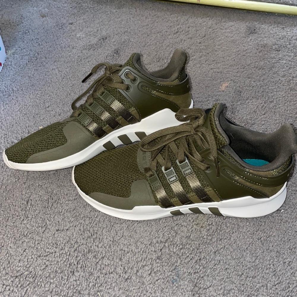 GREEN ADIDAS SHOES